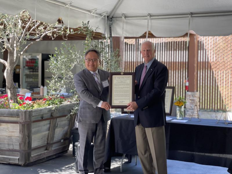 Thompson Honors Councilmember Jack Ding as Sonoma County American Dream Award Recipient  